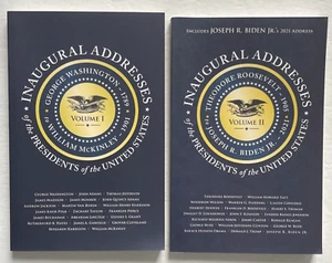 Inaugural Addresses of the Presidents V1 V2 Volume 1 & Volume 2 Book Lot - Imagen 1 de 6