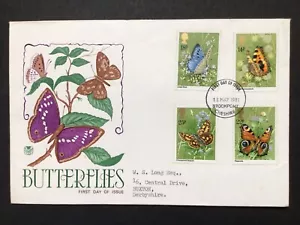 FDC Butterflies 13 May 81 fd cancel with insert. LRY91. Combined postage ! - Picture 1 of 3