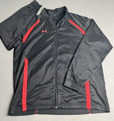Chaqueta Under Armour Para Hombre XL Negra Cremallera Completa Cold Gear Infrarrojo Foto 1 de 4