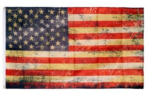 Fahne Vintage USA Flagge amerikanische Hissflagge 90x150cm