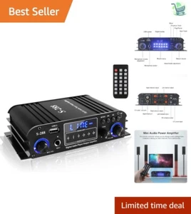 4 Channel Bluetooth 5.0 Hi-Fi Audio Amplifier - 1200W Stereo for Home & Karaoke - Picture 1 of 11