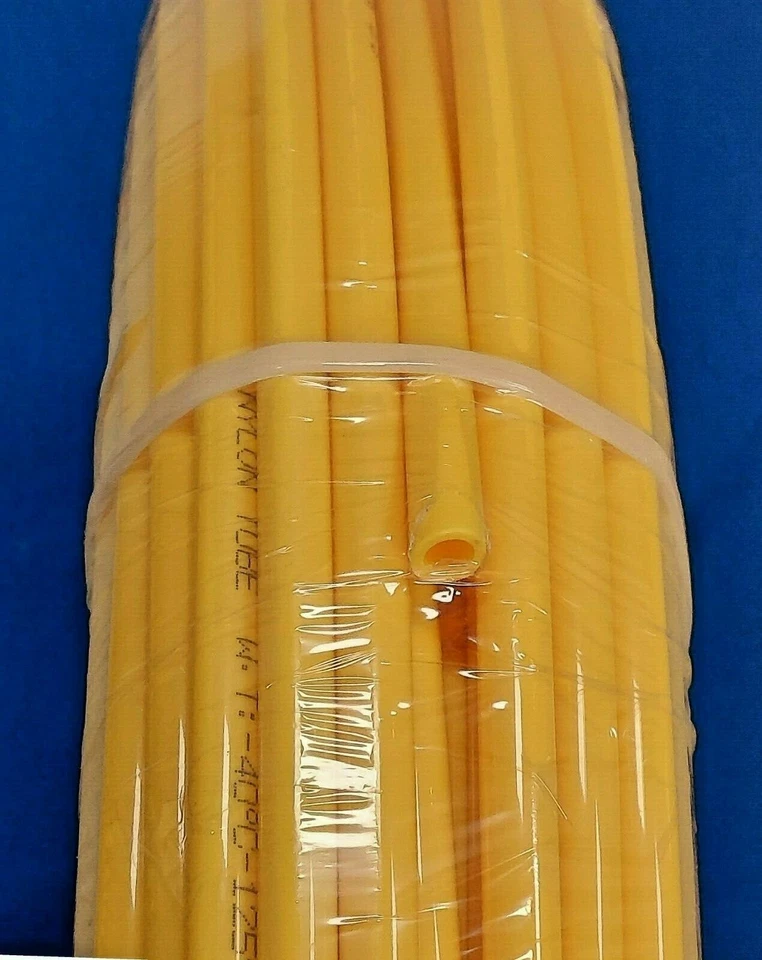 Tubo de manguera de freno de línea de aire de nailon DOT de grado alimenticio de 3/8" amarillo venta por pies Foto 1 de 1