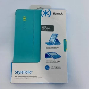 Speck StyleFolio Case & Ständer für iPad Air & iPad Air 2 blau / gelb *beschädigt* - Bild 1 von 9