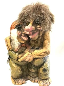 NY Form Man & Wife Troll Norway #126 Tags Handmade Trygve Torgersen - Picture 1 of 14