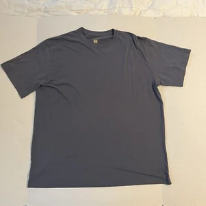 Blue Mountain Men T-Shirt XL Blue Short Sleeve Crew Neck - Picture 1 of 4