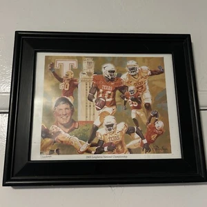R.Tanenbaum Art 2005 Texas Longhorns Championship Signed Numbered V. Young - SFI - Picture 1 of 7
