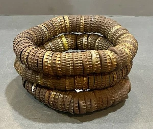 Vintage fatto a mano primitiva arte popolare tappo bottiglia ingresso chiave ciotola - Foto 1 di 6