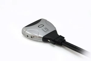 LevelOne KVM Switch 2X DVI/USB KVM-0260 V2 mit Audio Support - Bild 1 von 4