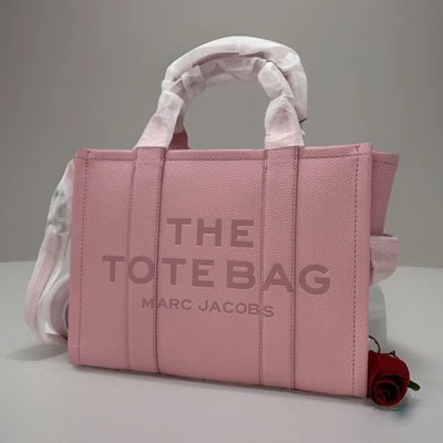 Auténtico Bolso de Mano Marc Jacobs Para Mujer Nuevo con Etiquetas $450 The Leather Mediano En Cinta Rosa 🌹NUEVO🌹 Foto 1 de 4