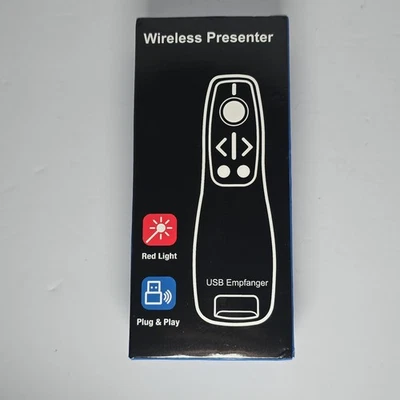 Power point Presentation Remote Control Wireless USB PPT Presenter Red Laser New - Image 1 of 4
