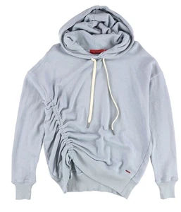 n:philanthropy Womens Side Cinch Hoodie Sweatshirt, Blue, Small - Picture 1 of 2