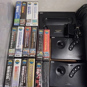 Neo Geo AES Console NEO-0 Set w/ 16 Games 2 Controllers AV Power Tested JP - Picture 1 of 10