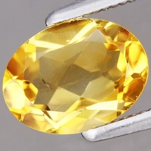 Pietra preziosa citrino giallo naturale ovale 1,05 ct t.w 8x6 mm NON TRATTATA, Brasile - Foto 1 di 4