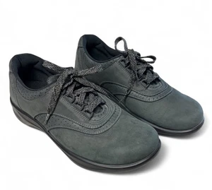 SAS Walk Easy Damenschuhe Größe 7 Nero Veloursleder schwarz sportlich bequem Wandern USA - Bild 1 von 7