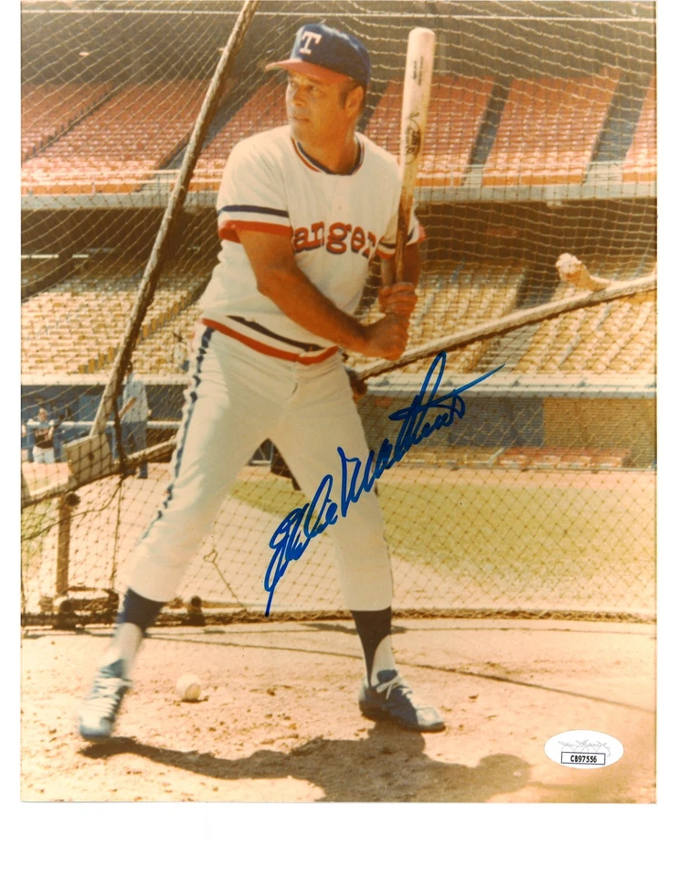 HOF Eddie Mathews (d.01) Signed Autographed Signed 8x10 Photo JSA COA CB97556 - Image 1 of 1