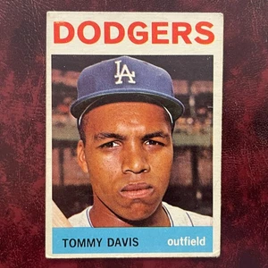 1964 Topps Set TOMMY DAVIS #180 LOS ANGELES DODGERS - EX - Picture 1 of 2