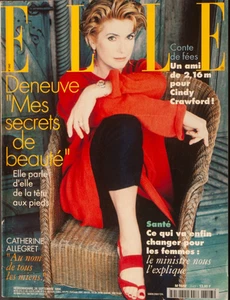 'ELLE' FRENCH VINTAGE MAGAZINE CATHERINE DENEUVE COVER 26 SEPTEMBER 1994 - Picture 1 of 4