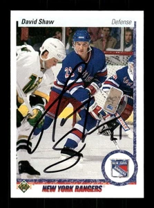 1990-91 Upper Deck 15 David Shaw signed auto autograph  MZ BXCP57 - Picture 1 of 2