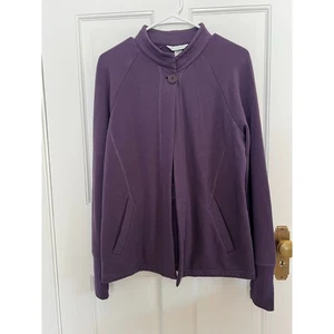 NEW Christopher & Banks Women's S Purple Plum Cardigan Sweater Open Front Cozy - Picture 1 of 17