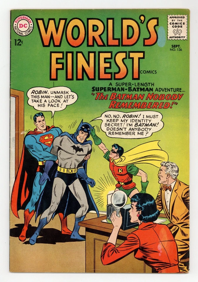 World's Finest #136 VG + 4,5 1963 - Изображение 1 из 1