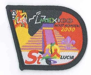 Parche contingente World Scout Moot 2000 (World Rover Scout Jamboree) St Lucía - Imagen 1 de 1
