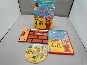 Super Mario Maker (Nintendo Wii U, 2015)Complete Includes Booklet & Box (133248) - Picture 1 of 2