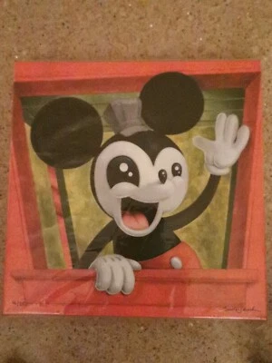 Disney 90 Celebration - Mickey All Aboard Framed Canvas, Kristin Tercek -#46/250 - Image 1 of 4