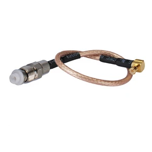 MCX male right angle to FME female adapter cable pigtail RG316 15cm for Wireless - Picture 1 of 4