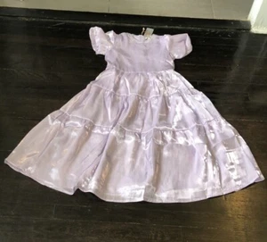 Grace Karin Short Sleeve Lavender Fairy Princess Lined Girls Dress Size 8Y NWT - Picture 1 of 7
