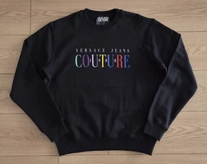 Versace Jeans Couture MEDIUM SIZE Printed Logo Graphic Black Cotton - Picture 1 of 13