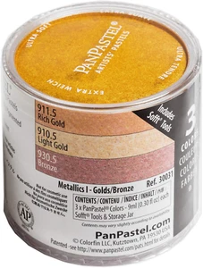 Artist Pastels by GOLDEN, Metallics Set, 3 Color, Professional Artist Pastels, U - Picture 1 of 12