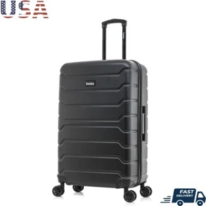 Lightweight Hardside Spinner Luggage Trolley 28in Durable Travel Bag Black New - Picture 1 of 12