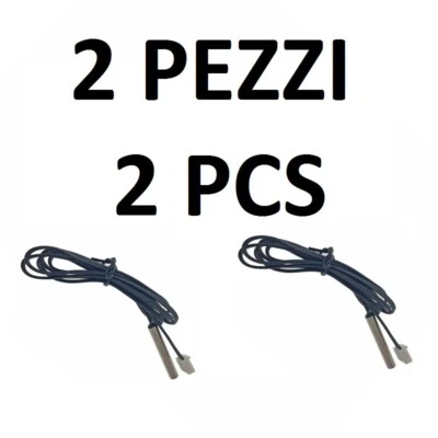 2PZ SONDA TEMPERATURA NTC 10KOHM 1M SENSORE TERMISTORE 10K IMPERMEABILE ARDUINO