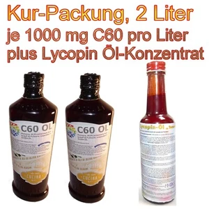 2x1 Liter * Olivenöl mit C60 plus 120 ml Lycopin-Öl Konzentrat - Bild 1 von 10