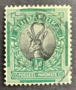 South Africa 1926 Scott # 23b Used Stamp Springbok Perf 14.5 x 14 - Picture 1 of 2