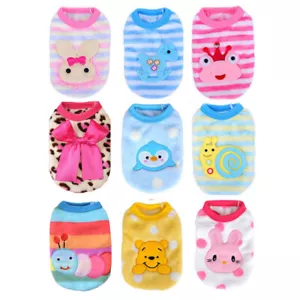 XXXS XXS XS Teacup Dog Clothes Puppy PJ's Cat Clothing for Chihuahua Yorkshire - Picture 1 of 15