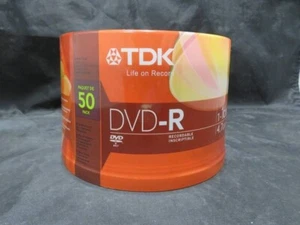 TDK DVD-R 50 Pack 1-16x 4.7 GB/GO - Picture 1 of 5