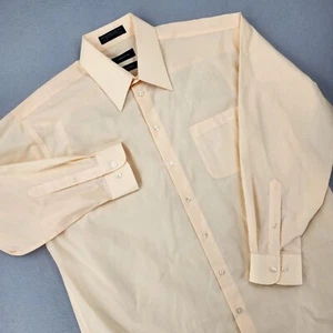Claiborne Wrinkle Free Button Up Shirt XL Mens Regular Long Sleeve Yellow - Picture 1 of 8