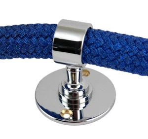 Seilträger Supporto-Corda Per 25 MM Corrimano Cromata Cromo Corrimano Scala - Foto 1 di 1