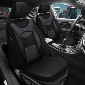 2x Sitzbezüge passend für Kia Stonic ab 2017 (Schwarz-Grau) | PRIME - Bild 1 von 12
