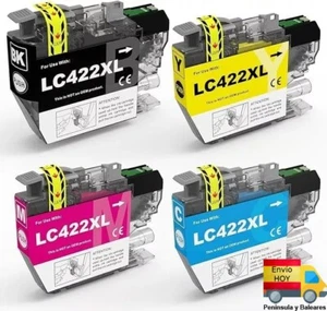 LC422XL LC422 PACK COMPATIBLE PARA BROTHER MFC-J5340 J5345 J5740 J6540 J6940 - Imagen 1 de 1