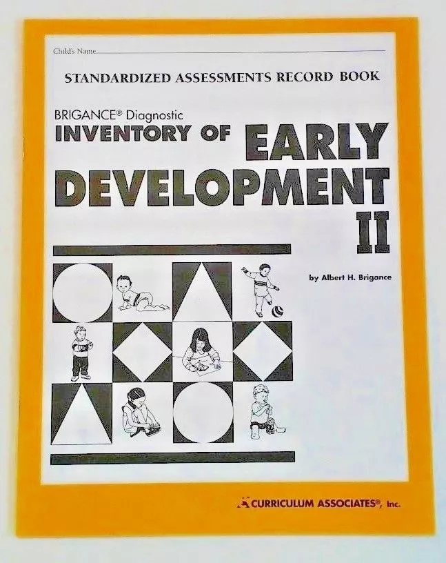Brigance Inventory of Early Development II - Standardized Assessment Record Book - Image 1 of 1