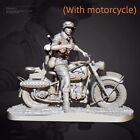 100mm resin figures model WW II European Army Motorcyclists (W/motorcycles)