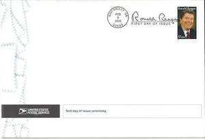 #3897-C1 First Day Ceremony Program 37c Pres Ronald Reagan Stamp FD Simi Valley - Picture 1 of 1