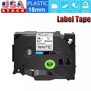 1PK TZe-241 TZ-241 Compatible With Brother P-Touch Label Tape 18mm White PT-H110 - Bild 1 von 12