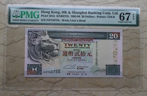 PMG 67EPQ 1995-96 Hong Kong - HK & Shanghai Banking Corp. Ltd. 20 HK$ (DZ742755) - Picture 1 of 2