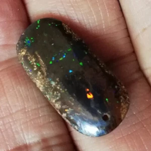Exceptional 18.95CT +VIDEO Australian SOLID Boulder Opal Drilled - Picture 1 of 4