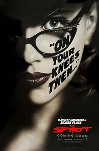 THE SPIRIT MOVIE POSTER 2 Sided SILKEN FLOSS ORIGINAL 27x40 SCARLETT JOHANSSON - Picture 1 of 1