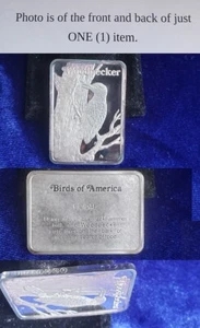 Bird Of America Woodpecker 1 Troy Oz 999 Fine Silver Bar 241286 - Bild 1 von 1