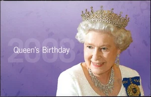 Paquete de estampillas internacionales de cumpleaños Australia QE II 2008, sin abrir y originales - Imagen 1 de 2